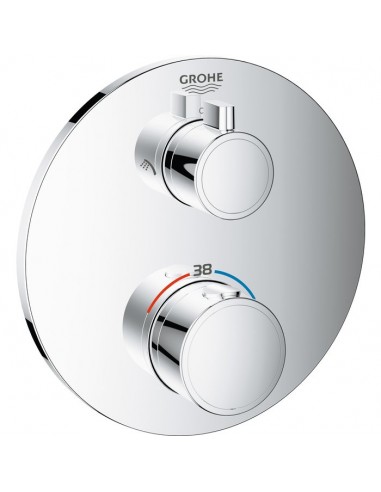 Façade douche - Grohtherm - Grohe - 2 sorties - Avec inverseur GROHE SR296109MTD Comparez plus de prix